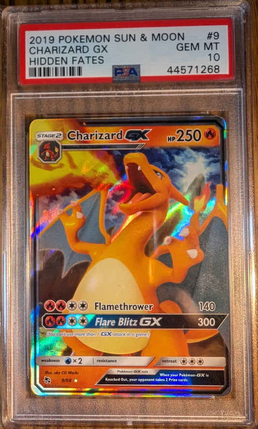 2019 Pokemon S&M Charizard GX #9 Gem Mint 10